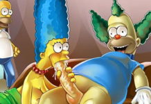 218px x 150px - Krusty the Clown fondles Manjula - Simpsons Porn