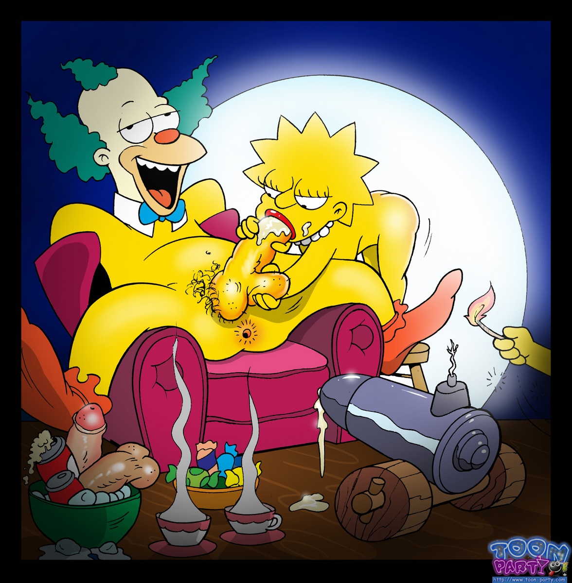 Clown Anime Porn - Krusty the Clown Fucks Marge and Gets a Blowjob from Lisa ...